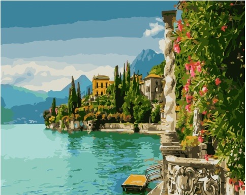 Картина по номерам Paintboy PK 51066 Горное побережье 40x50 см фото 1