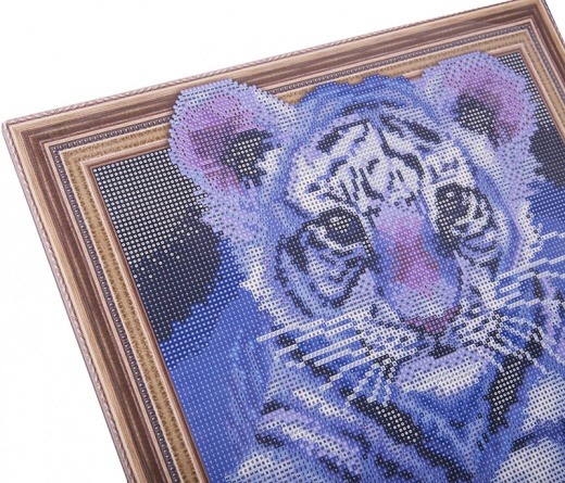 Алмазная мозаика 3D эффект TSGJ 1040 Букет фиалок 40*50 фото 4