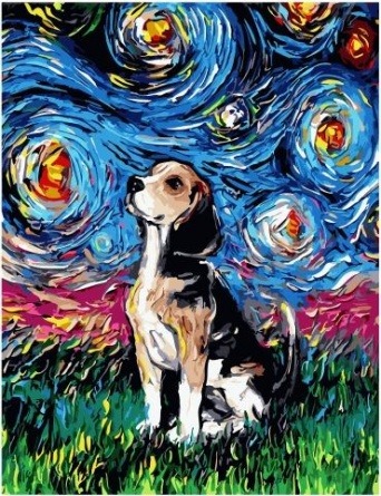 Картина по номерам Paintboy PK 59099 Вечерний бигль 40х50 см фото 1