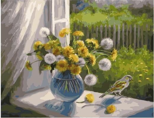 Картина по номерам Paintboy PK 79014 Время цветения одуванчиков (Воробьёва Ольга) 40х50 см фото 1