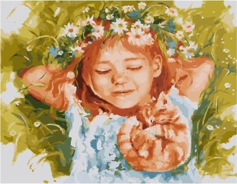 Картина по номерам Paintboy PK 59009 Рыжая влюблённая (Логинова Аннет) 40х50 см фото 1